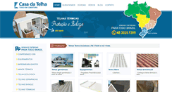 Desktop Screenshot of casadatelha.com.br